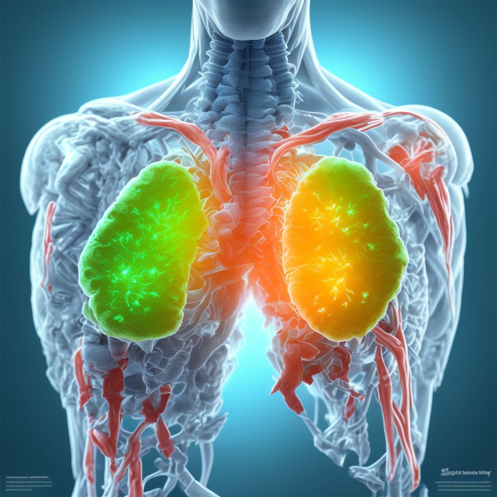 Subluxation of other parts of right shoulder girdle, initial encounter digital illustration