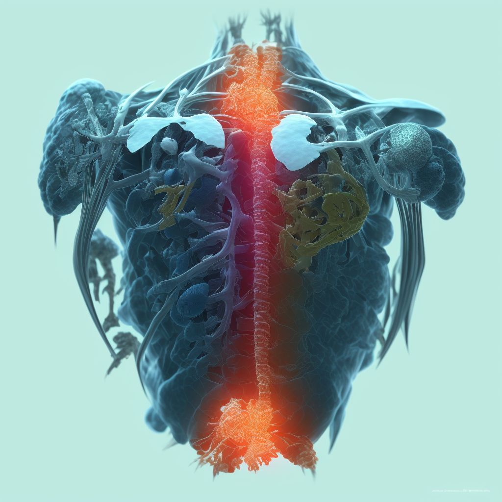 Dislocation of other parts of left shoulder girdle, sequela digital illustration