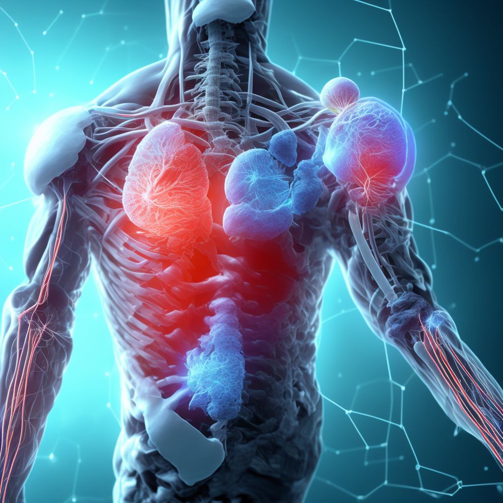 Injury of cutaneous sensory nerve at shoulder and upper arm level, unspecified arm, subsequent encounter digital illustration