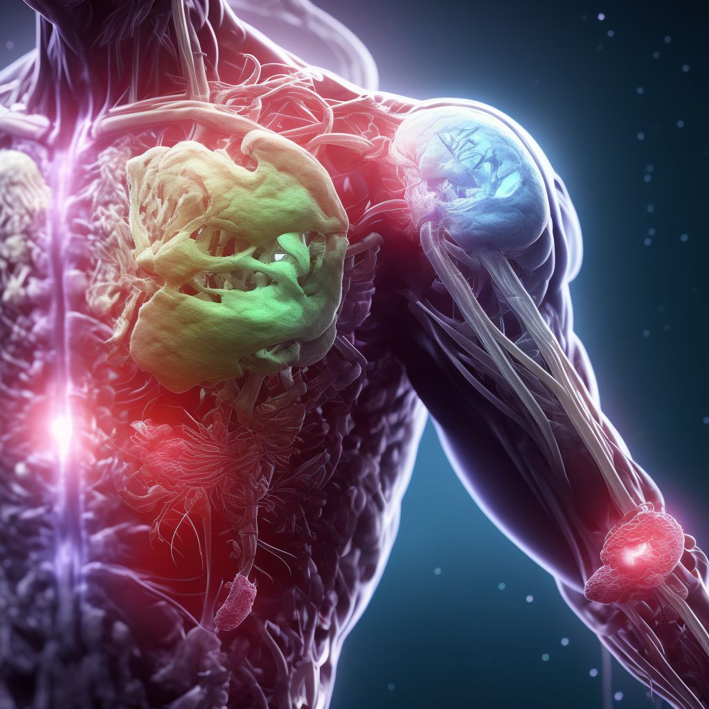 Injury of other nerves at shoulder and upper arm level, unspecified arm, initial encounter digital illustration