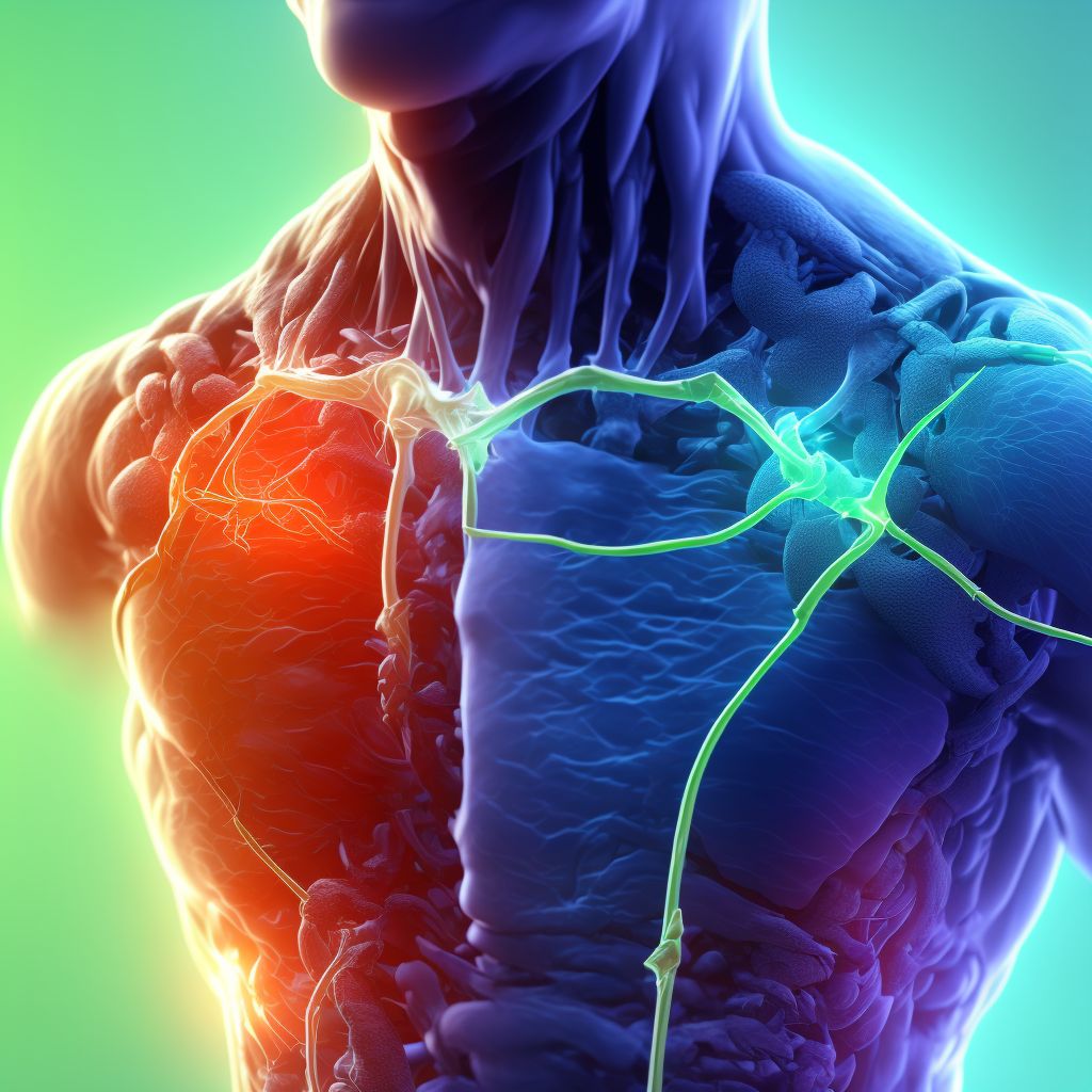 Injury of unspecified nerve at shoulder and upper arm level, unspecified arm, subsequent encounter digital illustration