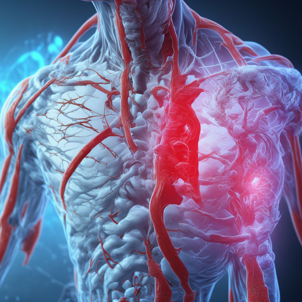 Other specified injury of brachial artery, right side, subsequent encounter digital illustration