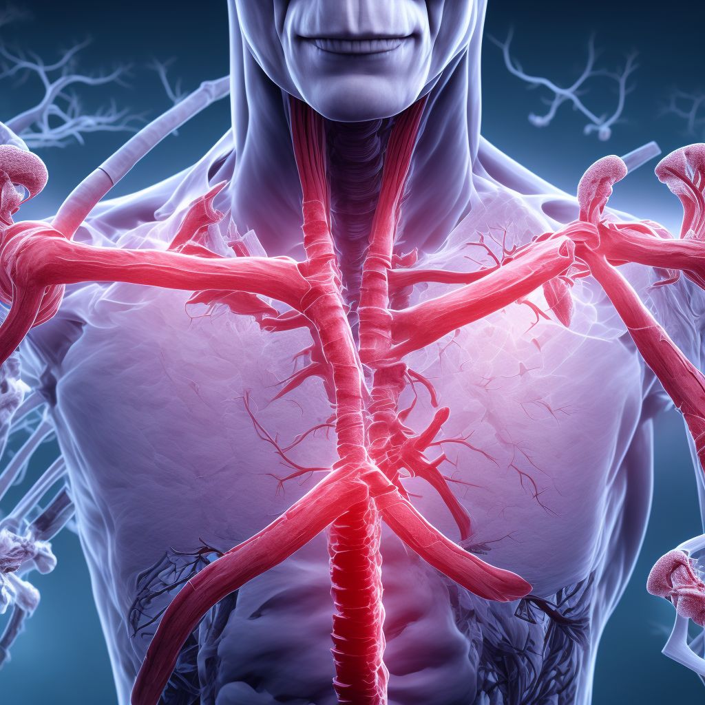 Unspecified injury of axillary or brachial vein, unspecified side, initial encounter digital illustration