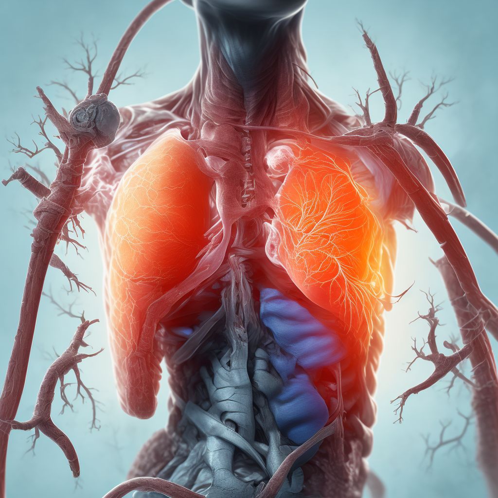 Other specified injury of axillary or brachial vein, right side, initial encounter digital illustration