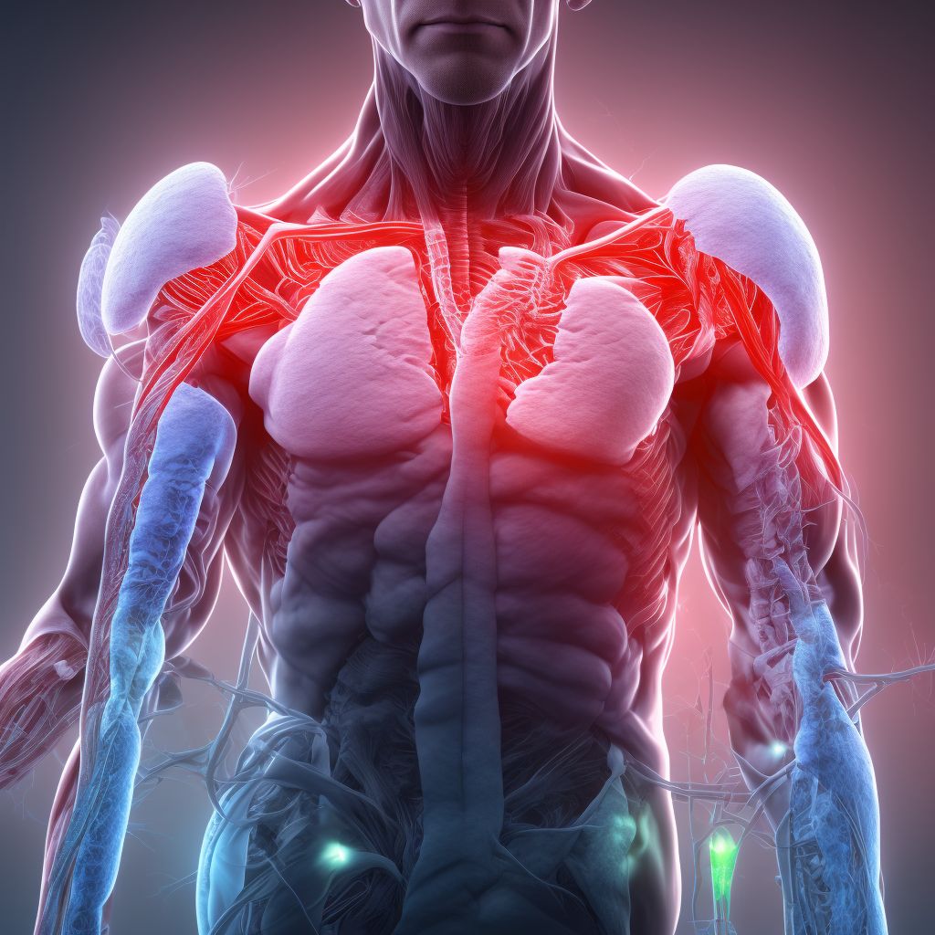 Other specified injury of axillary or brachial vein, unspecified side, initial encounter digital illustration