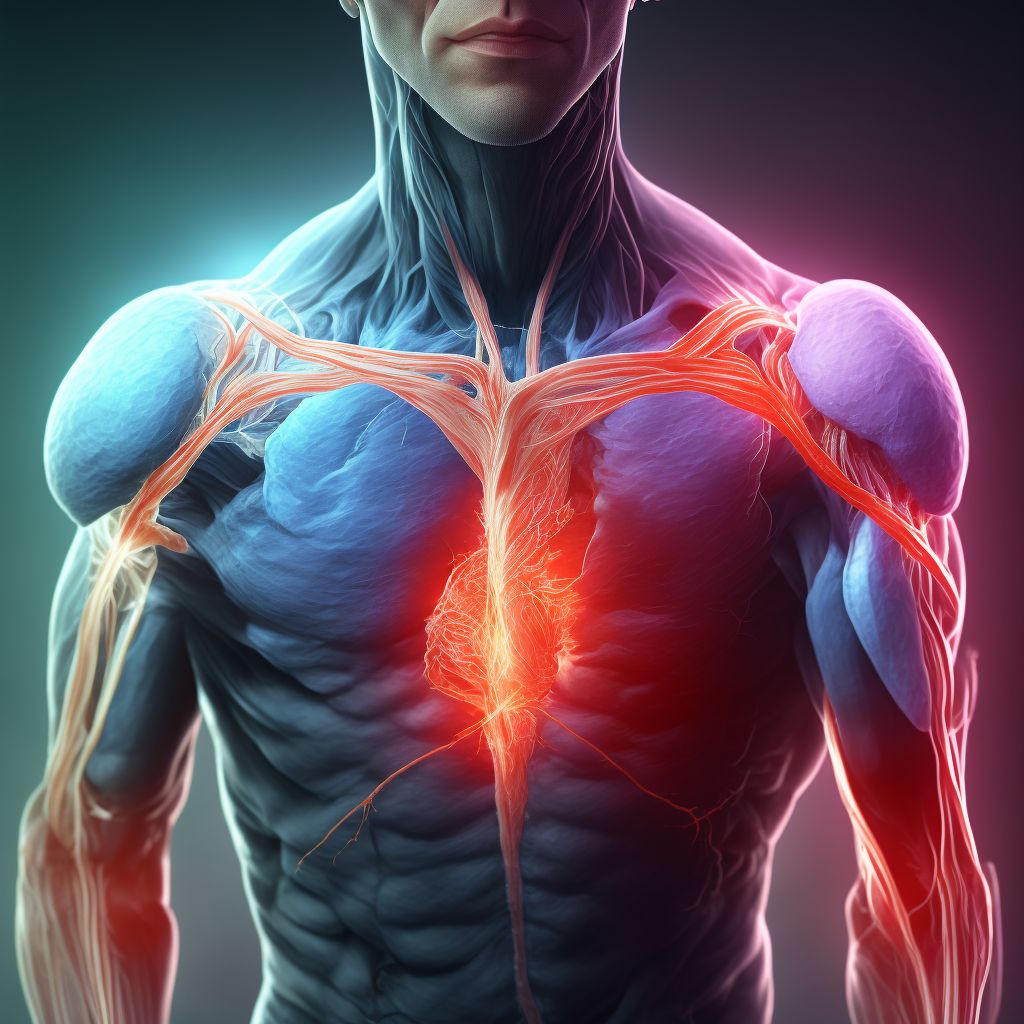 Unspecified injury of superficial vein at shoulder and upper arm level, left arm, initial encounter digital illustration