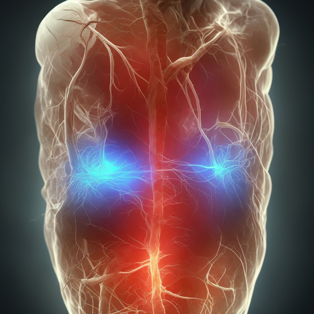 Laceration of superficial vein at shoulder and upper arm level, left arm, initial encounter digital illustration