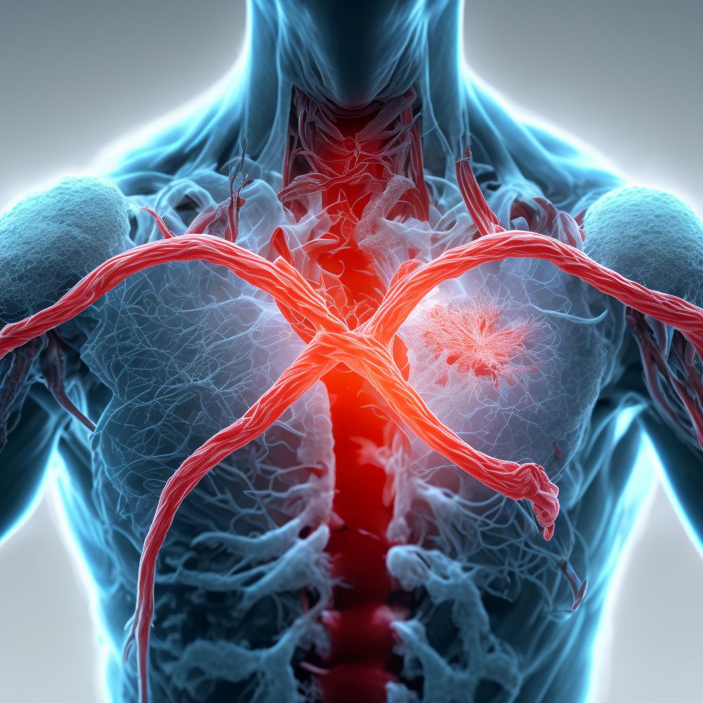 Unspecified injury of other specified blood vessels at shoulder and upper arm level, right arm, subsequent encounter digital illustration