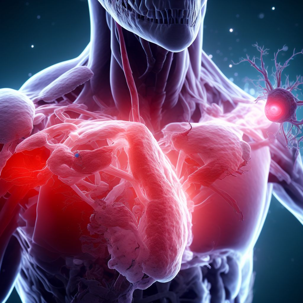 Other specified injury of unspecified blood vessel at shoulder and upper arm level, right arm, initial encounter digital illustration