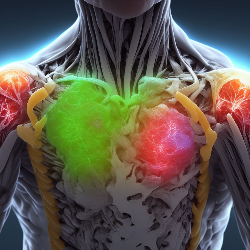 Unspecified injury of muscle(s) and tendon(s) of the rotator cuff of unspecified shoulder, sequela digital illustration