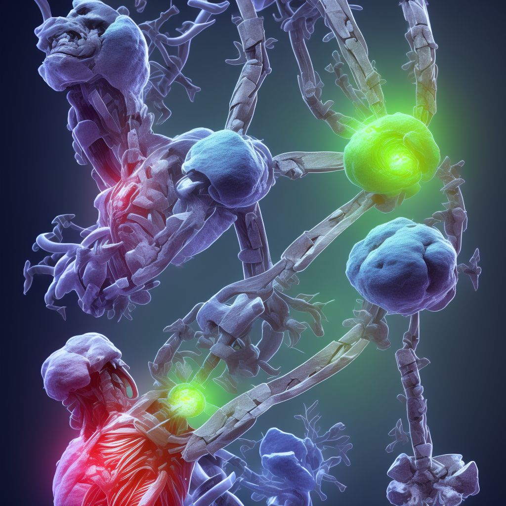 Strain of muscle(s) and tendon(s) of the rotator cuff of unspecified shoulder, sequela digital illustration