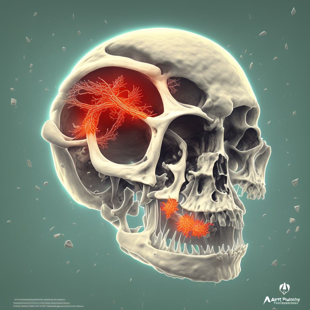 Unspecified physeal fracture of upper end of humerus, right arm, sequela digital illustration