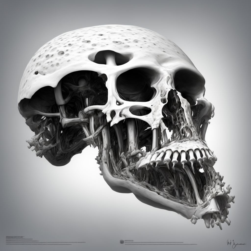 Salter-Harris Type III physeal fracture of upper end of humerus, right arm, initial encounter for closed fracture digital illustration