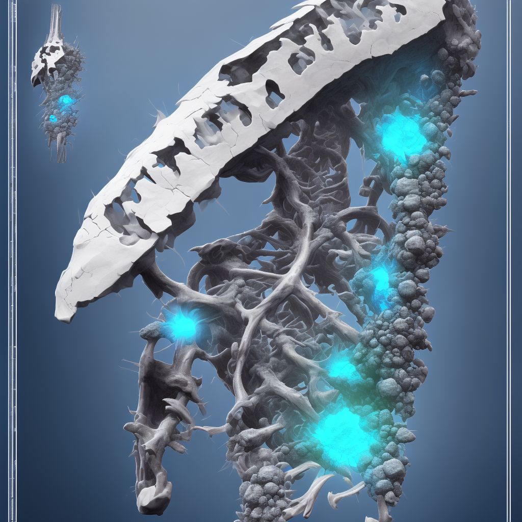 Salter-Harris Type I physeal fracture of lower end of humerus, right arm, initial encounter for closed fracture digital illustration