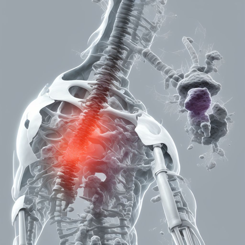 Salter-Harris Type I physeal fracture of lower end of humerus, right arm, subsequent encounter for fracture with delayed healing digital illustration