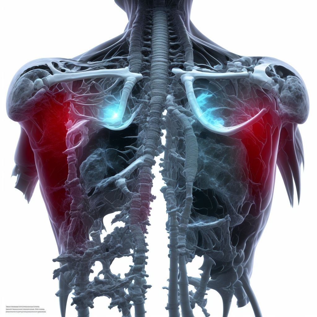 Salter-Harris Type IV physeal fracture of lower end of humerus, left arm, initial encounter for closed fracture digital illustration