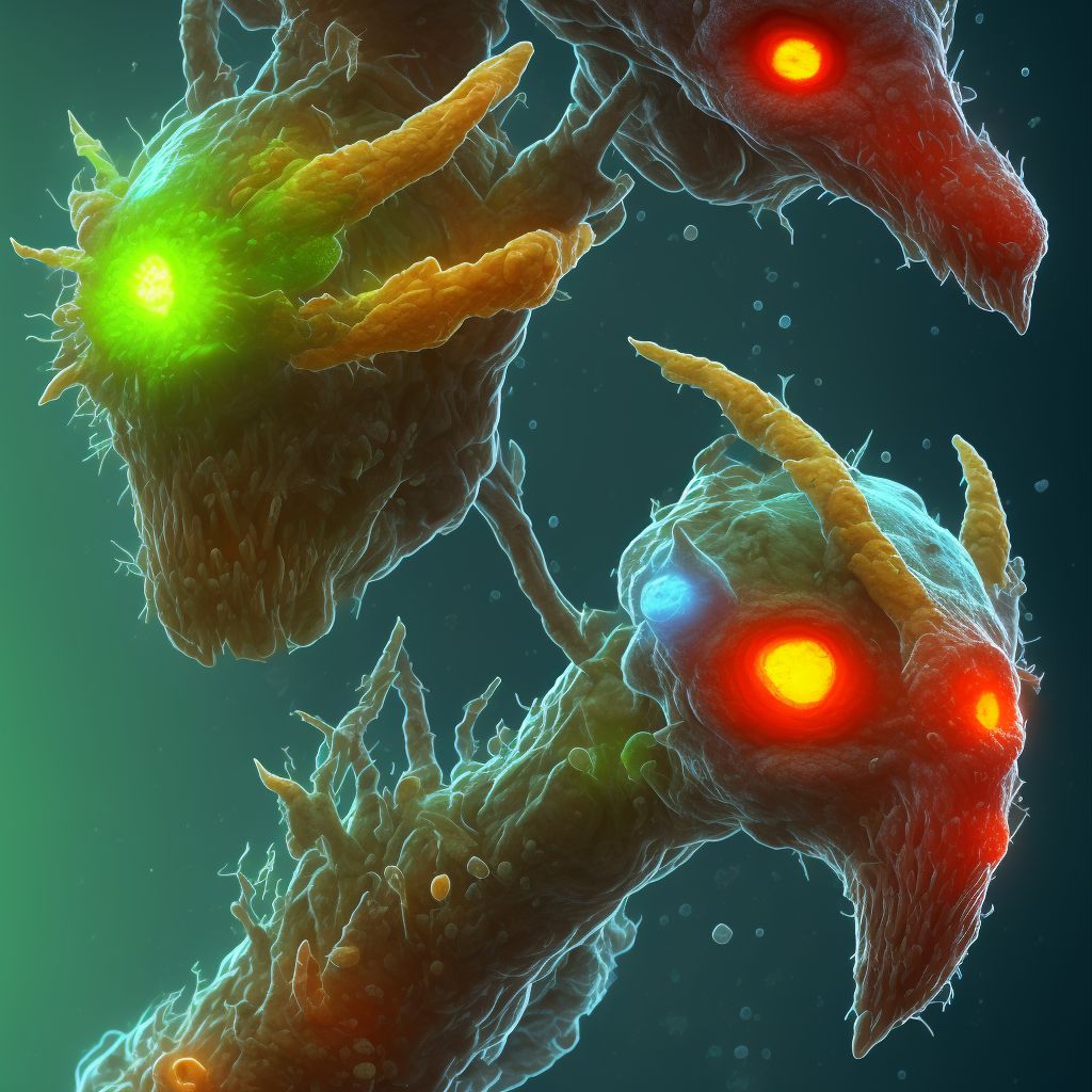 Blister (nonthermal) of left elbow, sequela digital illustration