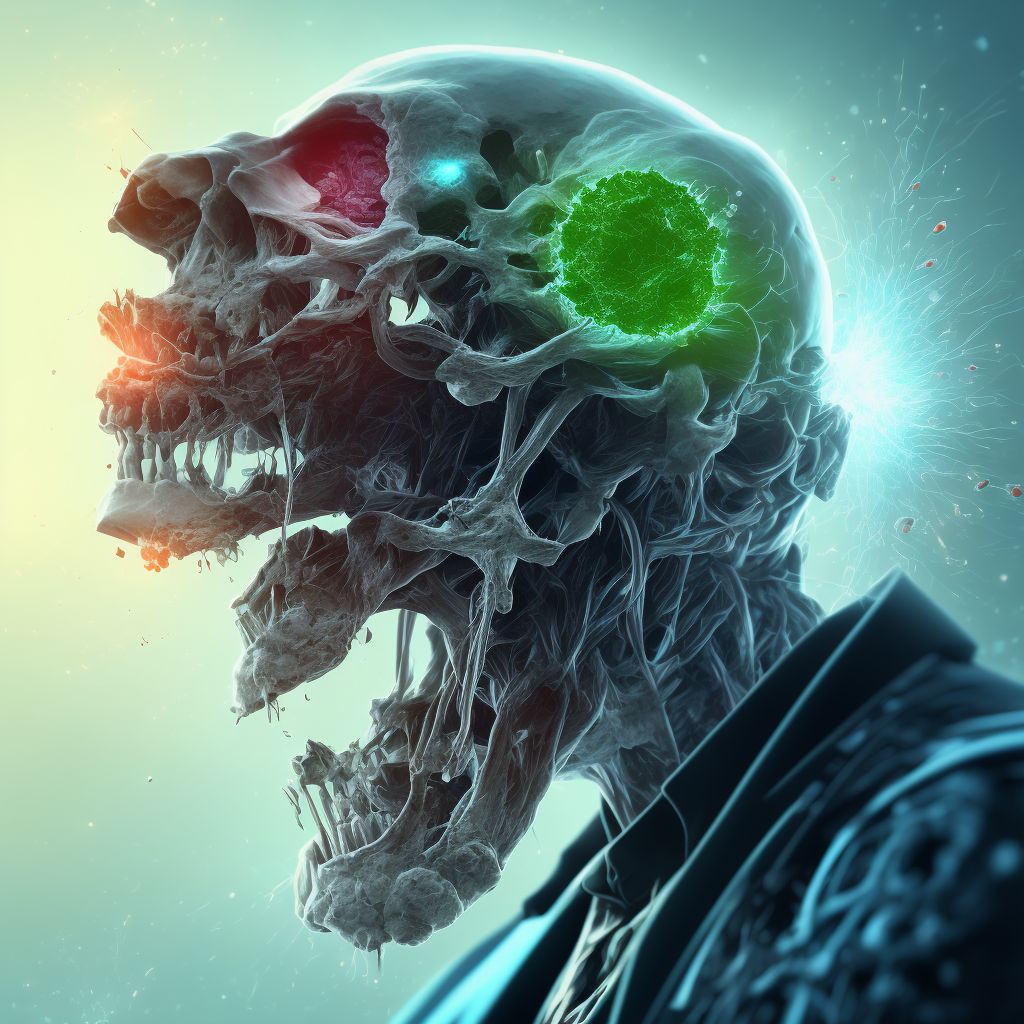 Displaced fracture of head of right radius, subsequent encounter for open fracture type IIIA, IIIB, or IIIC with routine healing digital illustration