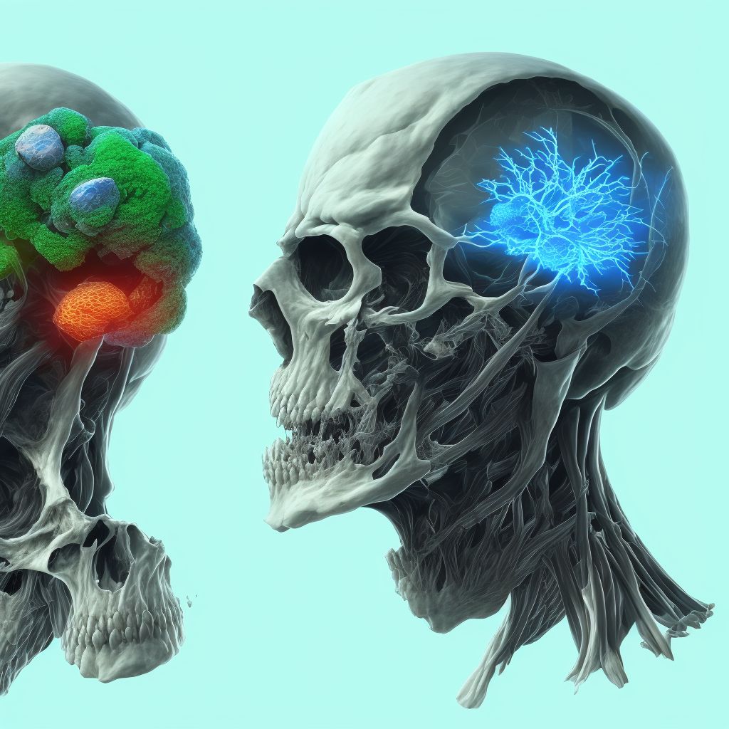 Nondisplaced fracture of head of left radius, subsequent encounter for open fracture type IIIA, IIIB, or IIIC with delayed healing digital illustration