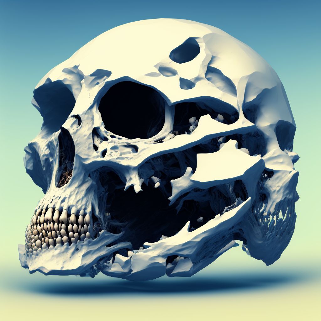 Nondisplaced fracture of head of unspecified radius, subsequent encounter for open fracture type I or II with routine healing digital illustration