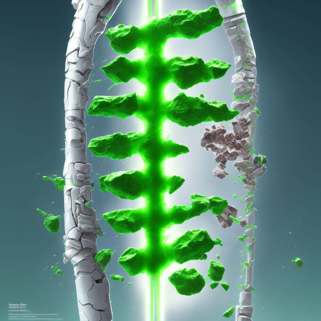 Greenstick fracture of shaft of right ulna, subsequent encounter for fracture with malunion digital illustration