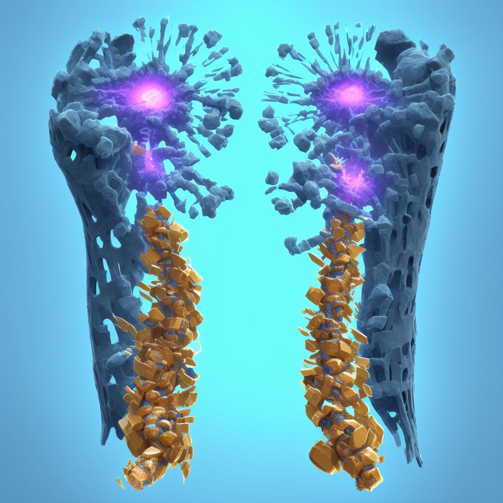 Displaced spiral fracture of shaft of ulna, right arm, initial encounter for open fracture type I or II digital illustration