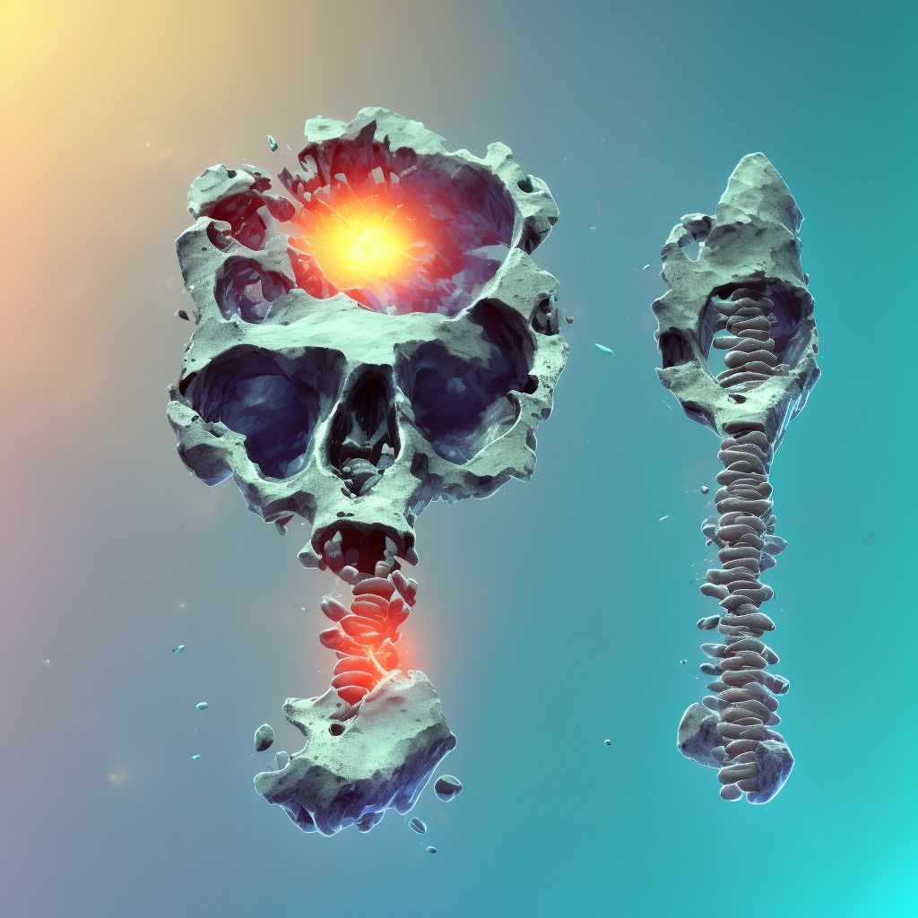 Nondisplaced comminuted fracture of shaft of ulna, unspecified arm, subsequent encounter for open fracture type I or II with delayed healing digital illustration