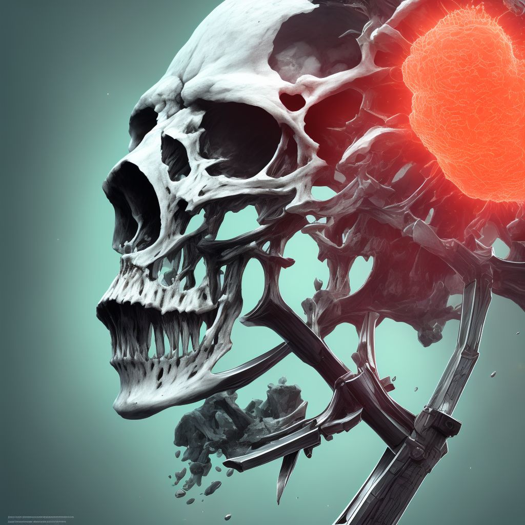 Monteggia's fracture of right ulna, initial encounter for open fracture type I or II digital illustration