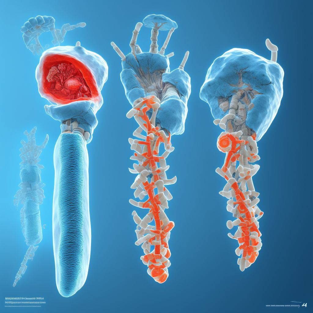 Monteggia's fracture of left ulna, sequela digital illustration