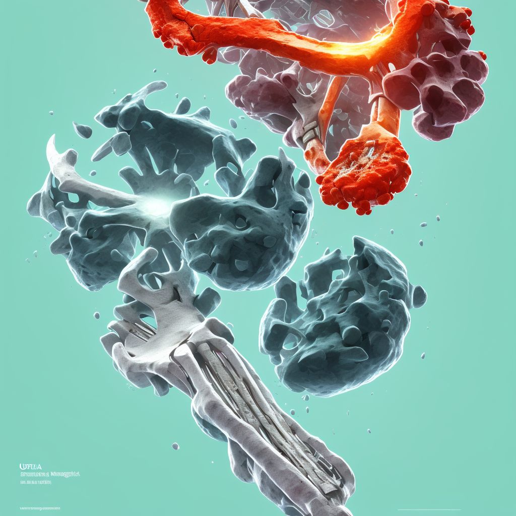 Monteggia's fracture of unspecified ulna, sequela digital illustration