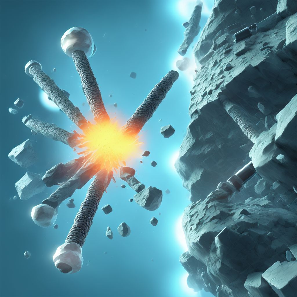 Unspecified fracture of shaft of unspecified radius, subsequent encounter for closed fracture with nonunion digital illustration