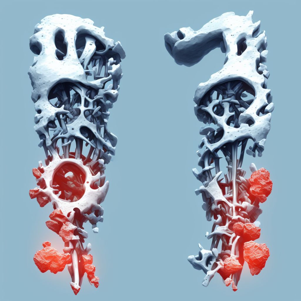 Unspecified fracture of lower end of left ulna, subsequent encounter for closed fracture with routine healing digital illustration