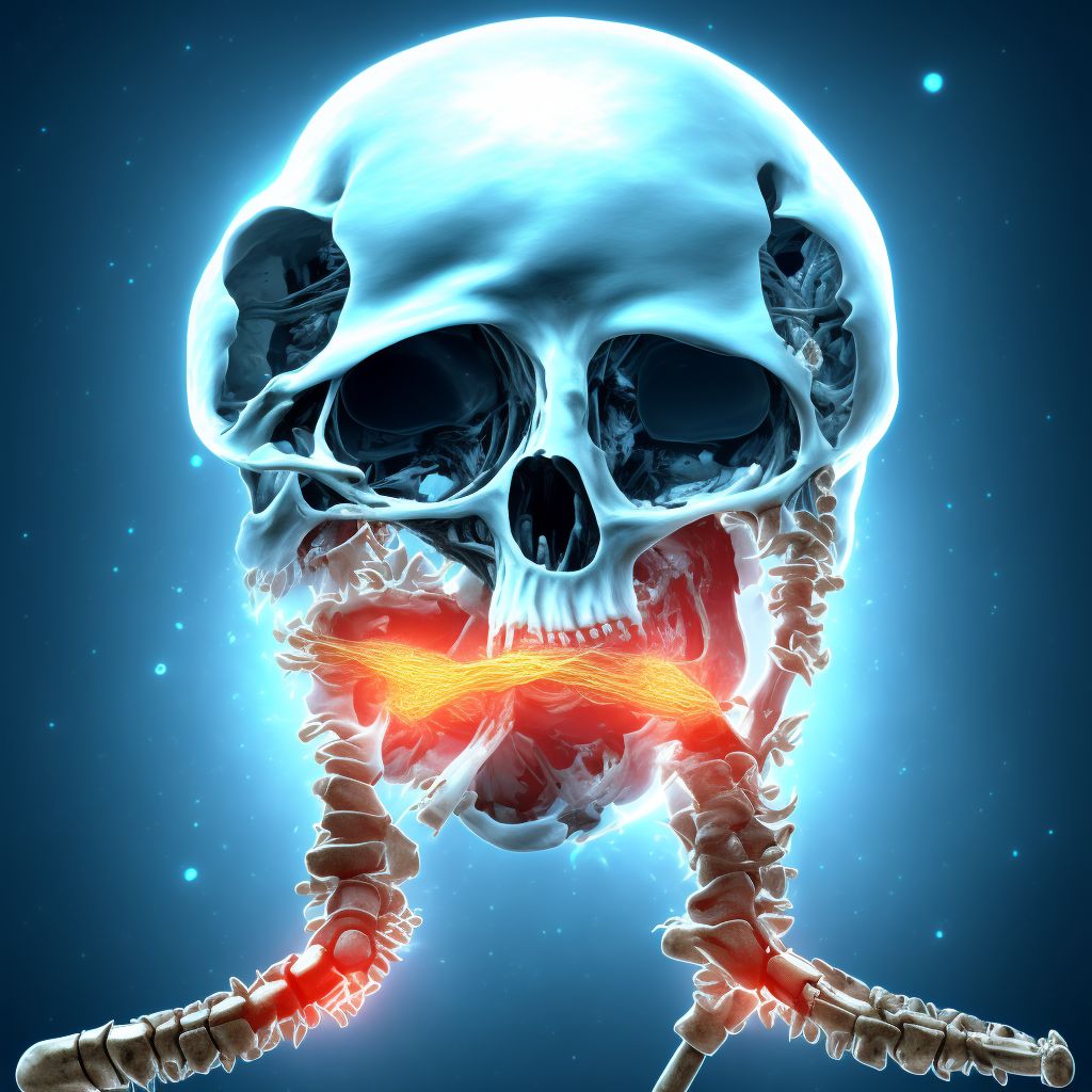 Displaced fracture of right ulna styloid process, subsequent encounter for open fracture type IIIA, IIIB, or IIIC with routine healing digital illustration