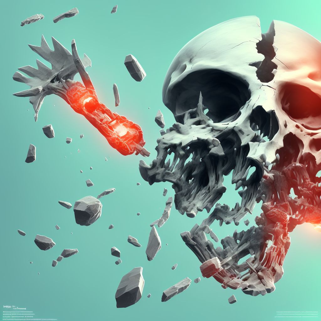 Displaced fracture of unspecified ulna styloid process, initial encounter for open fracture type I or II digital illustration