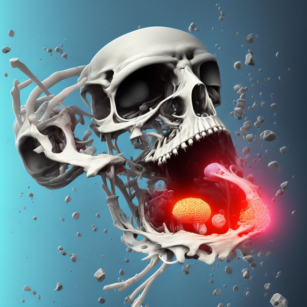 Nondisplaced fracture of unspecified ulna styloid process, subsequent encounter for closed fracture with malunion digital illustration