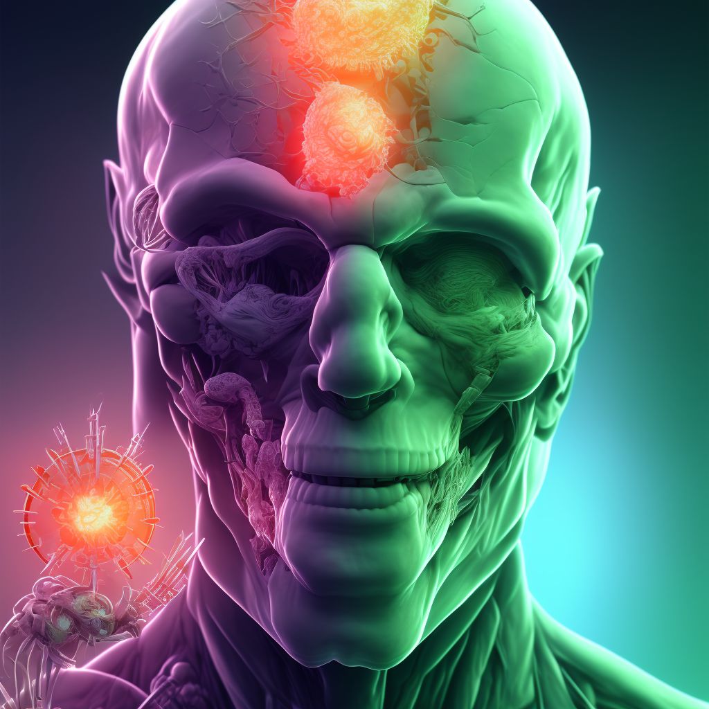 Anterior subluxation of left radial head, sequela digital illustration