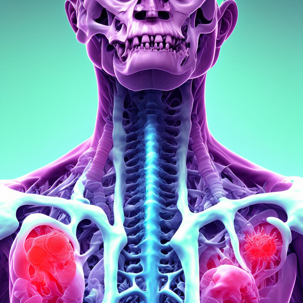 Posterior subluxation of right ulnohumeral joint, initial encounter digital illustration