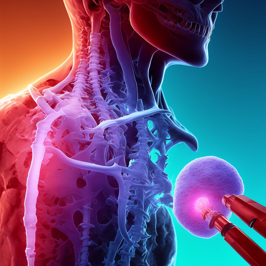 Medial subluxation of left ulnohumeral joint, sequela digital illustration