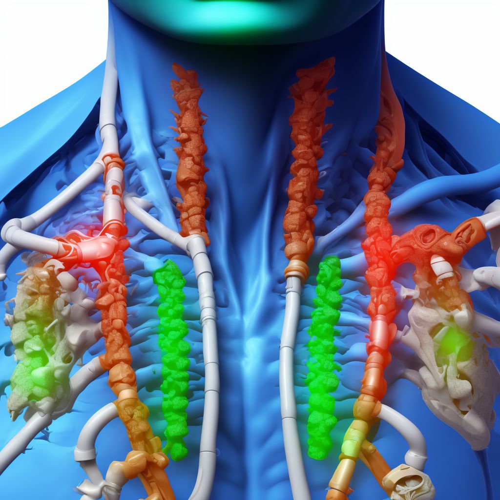 Lateral subluxation of left ulnohumeral joint, sequela digital illustration