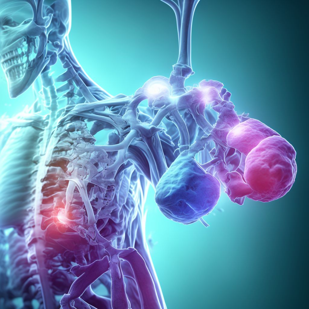 Other subluxation of right ulnohumeral joint, sequela digital illustration