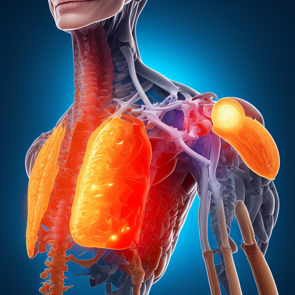 Other subluxation of left ulnohumeral joint, initial encounter digital illustration