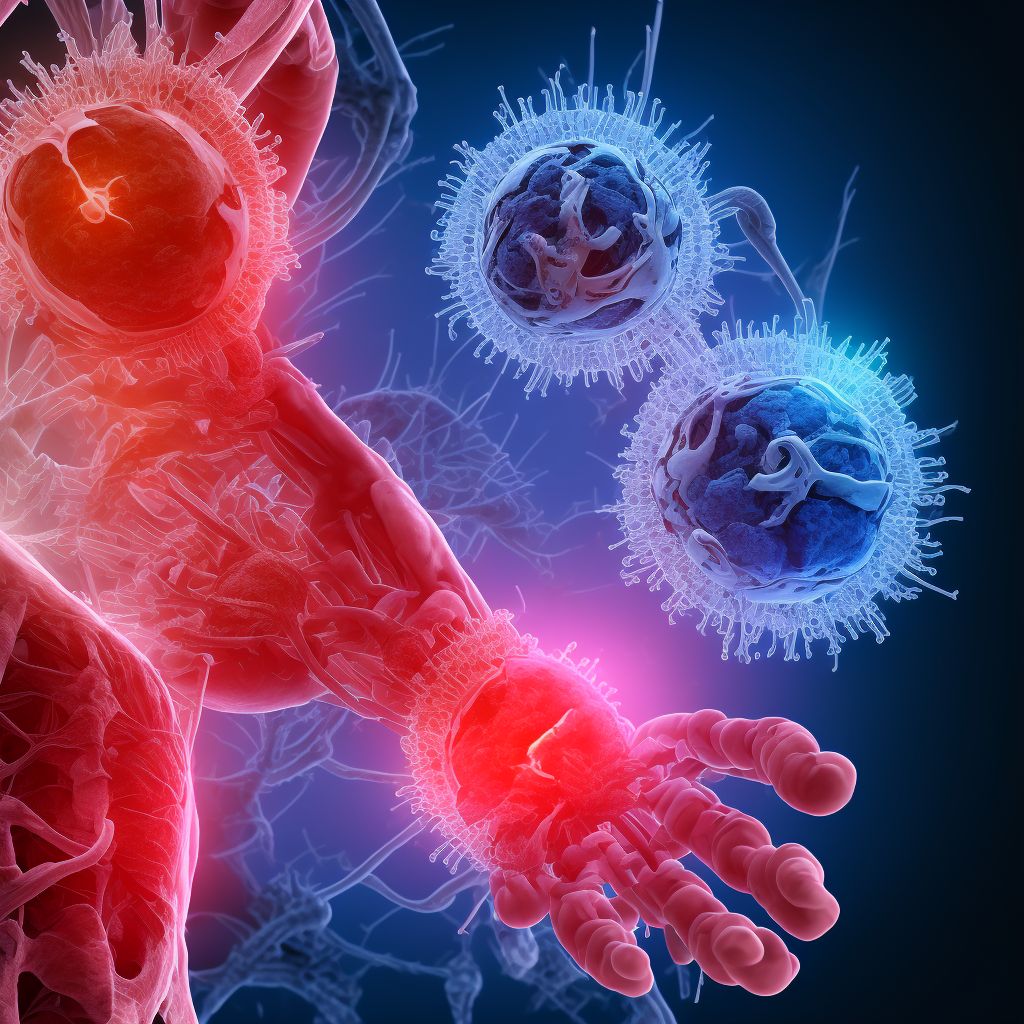 Unspecified injury of radial artery at forearm level, unspecified arm, sequela digital illustration