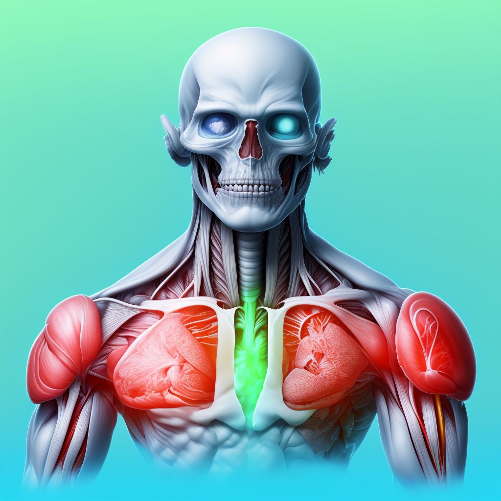 Unspecified injury of other muscles, fascia and tendons at forearm level, left arm, initial encounter digital illustration