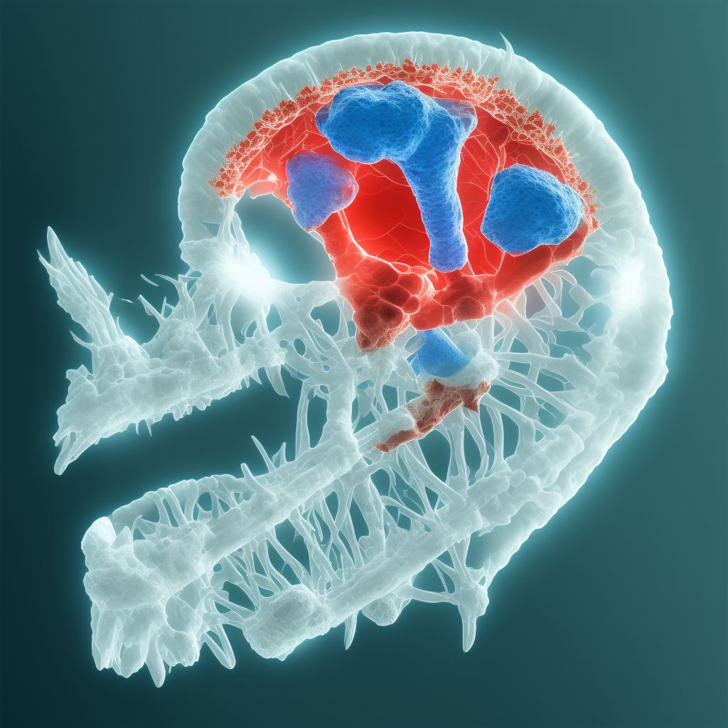 Unspecified physeal fracture of lower end of ulna, unspecified arm, sequela digital illustration