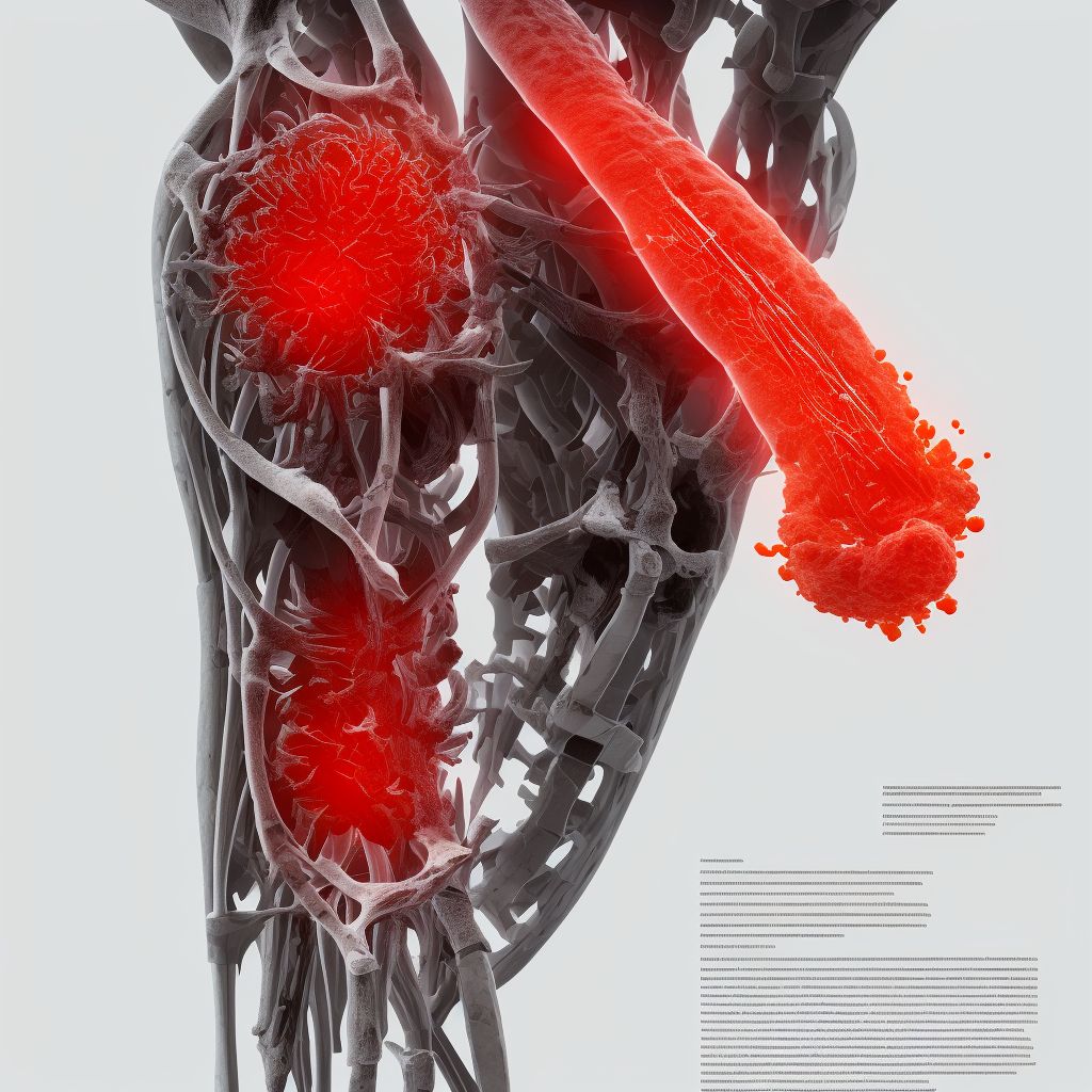 Salter-Harris Type I physeal fracture of lower end of ulna, left arm, subsequent encounter for fracture with delayed healing digital illustration