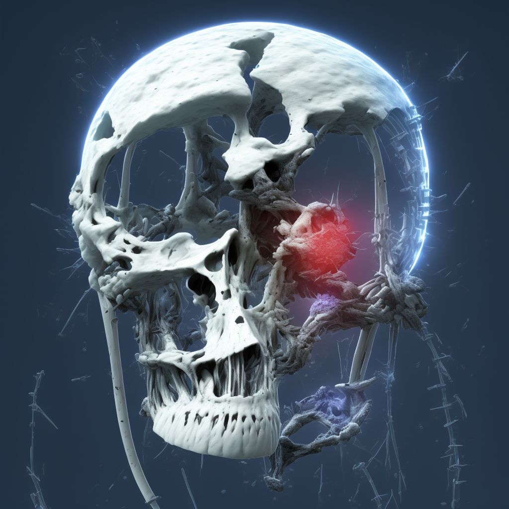 Salter-Harris Type I physeal fracture of lower end of ulna, left arm, subsequent encounter for fracture with malunion digital illustration