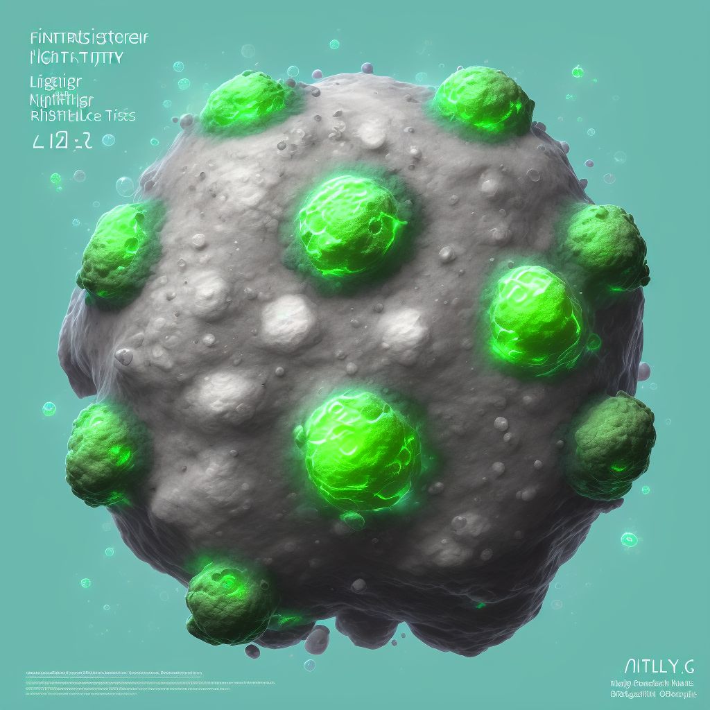 Blister (nonthermal) of right middle finger, sequela digital illustration