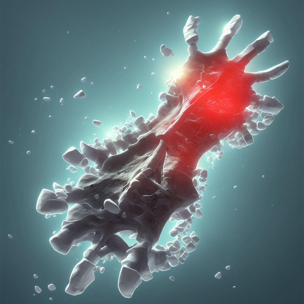 Displaced fracture of proximal third of navicular [scaphoid] bone of left wrist, subsequent encounter for fracture with nonunion digital illustration