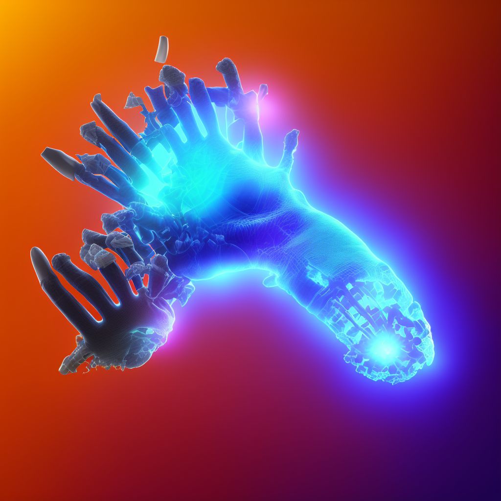 Nondisplaced fracture of proximal third of navicular [scaphoid] bone of unspecified wrist, subsequent encounter for fracture with nonunion digital illustration