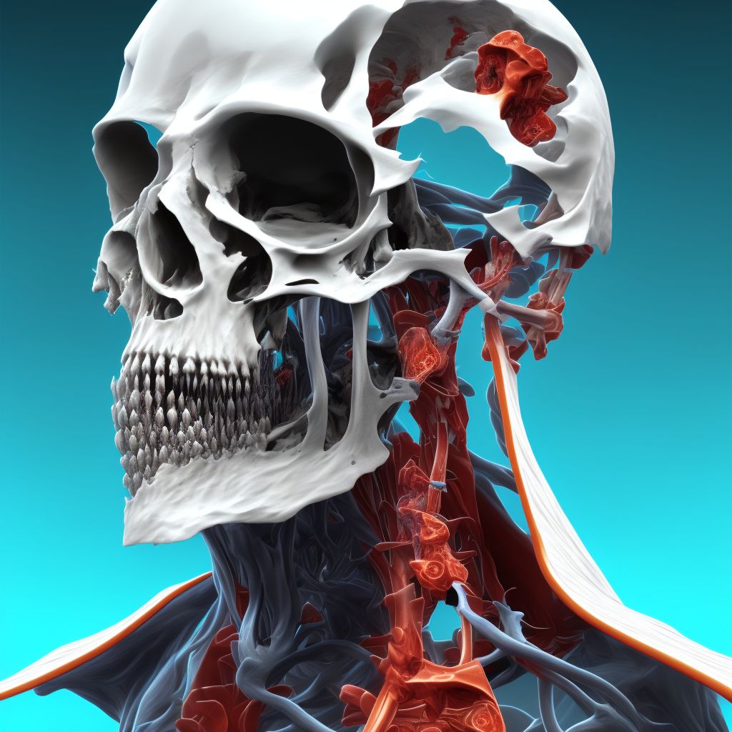 Displaced fracture of capitate [os magnum] bone, unspecified wrist, initial encounter for open fracture digital illustration